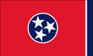 Tennessee map logo - Tennessee state flag